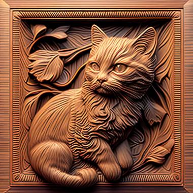 3D model Russian cat famous animal (STL)